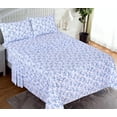 thumbnail image 2 of Ruvanti 100% Cotton Sheets - Crispy Cooling Percale Sheets For Full Size Bed, Breathable & Durable Full Sheet Set, 16 Inches Deep Pocket Bed Sheets, Dandelion Field, 4 Pieces, 2 of 5