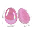 thumbnail image 4 of Detangler Comb Portable Egg Shape Detangling Hair Brush Massage Hair Comb, 4 of 8