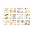 thumbnail image 1 of EGNMCR Press on Nails Nail Art Sticker Maple Leaf 12 In Large Watermark Squirrel Nail Decal Nail Stickers, 1 of 1
