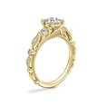 thumbnail image 5 of 0.80 Carat Excellent Round Cut Real Diamond New Design Solitaire with Accents Ring for Wedding and Engagement Solid 14K Yellow Gold Size 11, 5 of 5