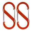thumbnail image 2 of LJNYFDC Camping Gear Accessory 2Pcs Colored Carabiner Zipper Lock Clips Strong Load bearing Portable Camping Keyring S shaped Carabiners, 2 of 7