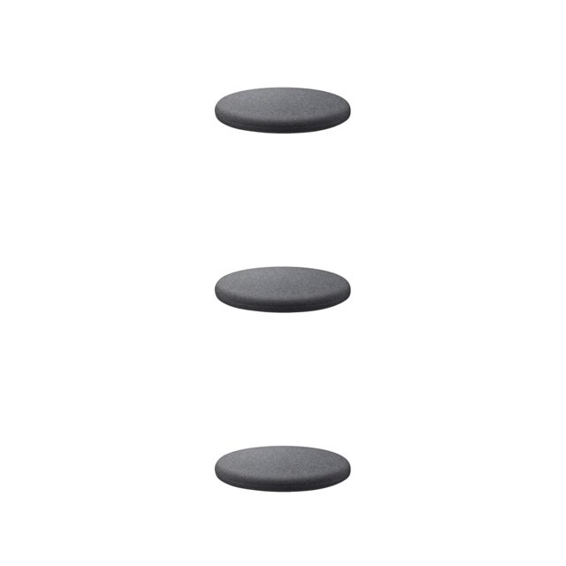 Baohd Chair Cushion Soft Comfortable And Skin Friendly Wide Application Round Cushion dark grey 40cm 3Set