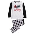 thumbnail image 3 of Family Matching Christmas Pajama Sets Christmastree Top Pants 2PCS Christmas PJs Bodysuits, 3 of 3