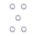 thumbnail image 1 of pitrice Nipples Rings Trendy Comfortable Convenient Piercings Decorative Accessories Pedant Jewelries for Dressing Silvering Light Blue 5Set, 1 of 6