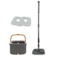 thumbnail image 2 of Wzzjkit Mop Bucket Support Self Separation Sewage Clean Water Telescopic Stainless-Steel Mop and Bucket with Wringer Set for Home for Bathroom Kitchens Tableware Desktop Glass Mop and Bucket Set, 2 of 9