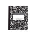 thumbnail image 1 of Marble Composition Notebook 8.5"X7" 36 Sheets-Black Flexible Cover, Wide Rule, 1 of 4