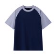thumbnail image 4 of Birdeem Chemises pour Hommes T-Shirt à Manches Courtes Col Rond Assorti de Couleurs Automne, 4 of 10