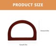 thumbnail image 2 of 4Pcs D Shape Purse Handle Decorative Purse Grips Bamboo Bag Handle Girl Bag Accessories, 2 of 7