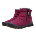 thumbnail image 2 of LSLJS Men Shoes Solid Color Winter Keep Warm Woolen Casual Zipper Short Boots, Men's Snow Boots, 2 of 4