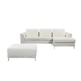 thumbnail image 1 of Velago OLLON Modern Right-Facing Genuine Leather Sectional Sofa Set, 1 of 1