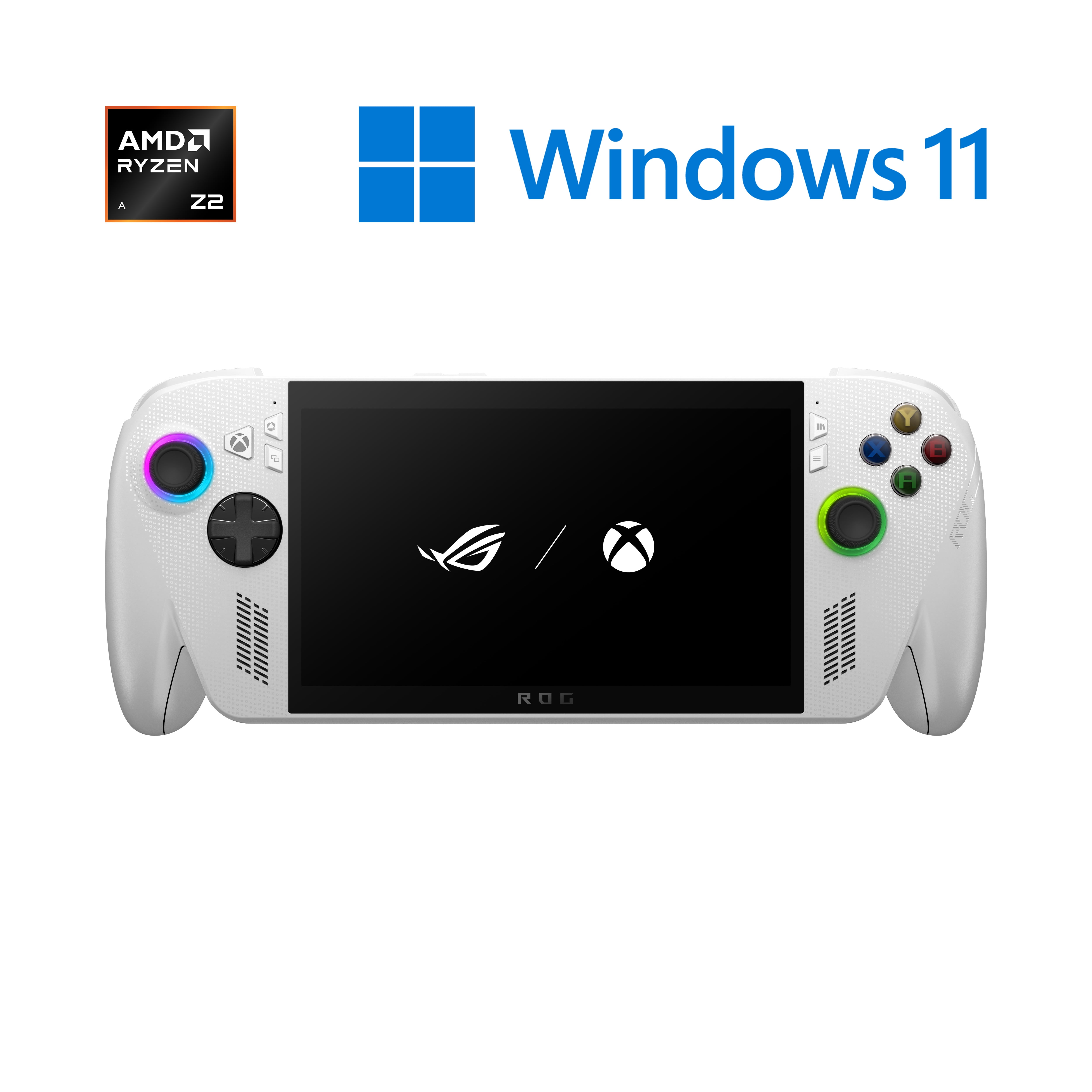 ROG Xbox Ally (2025) Handheld Gaming Console, 7” FHD 120Hz Disp, AMD Ryzen™ Z2 A Proc with AMD Radeon™ Graphics, 16GB LPDDR5 6400MT/s RAM, 512GB M.2 SSD, Wi-Fi 6E, Win 11 Home, RC73YA-XB_ALLY.Z2A.16
