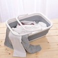 thumbnail image 3 of Oval Collapsible Plastic Laundry Basket, Oval Plastic Collapsible Laundry Basket, Oval Collapsible Laundry Basket, For Shopping Basket, Fruit Basket, Laundry Basket, 3 of 5
