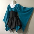 thumbnail image 1 of Gspmoly Robe d'Été, Costumes pour Femmes Gothiques à Manches Longues, Robes Corset à Manches Longues, Robe à Col Rond Longueur Genou, Robes de Cocktail, Offres Prime, 1 of 5