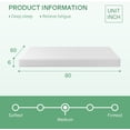 thumbnail image 2 of FDW Queen 6 Inch Medium-Firm Gel Memory Foam Mattress, CertiPUR-US Certified, in a Box, Green Tea Cooling, 2 of 7