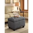 thumbnail image 2 of Convenience Concepts Designs4Comfort Pouf de Rangement 5e Avenue, Tissu Gris, 2 of 4