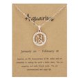 thumbnail image 1 of TIMIFIS Necklace Twelve Necklace Rose Gold Round Hollow Clavicle Necklace Valentine'S Day Gift, 1 of 1