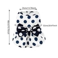 thumbnail image 4 of Retro Bow Dog Dress - Polka Dot Polyester Costume, D-Ring Leash Attachment, for Small Dogs/Cats, 56g, 4 of 5