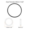 thumbnail image 2 of Uxcell Uxcell 5 Pack Universal Sewing Machine Motor Stretch Belt 13.62" Perimeter 0.2" Belt Thick, 2 of 5