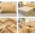 thumbnail image 4 of Queen Bedding Set under $5! CQCYD Queen Size Bedding Set, 4 Piece Bedding Collection, Washed Cotton Sheets, Teen Dorm Bedding, Comfortable Bed Set, Fresh Color Design, Complete Bedding Package, 4 of 6