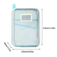 thumbnail image 3 of Vaidha L-shaped Subject Classification Bag Mesh File Bag Thickened Subject Bag Exam Paper Book Storage Bag, 3 of 4