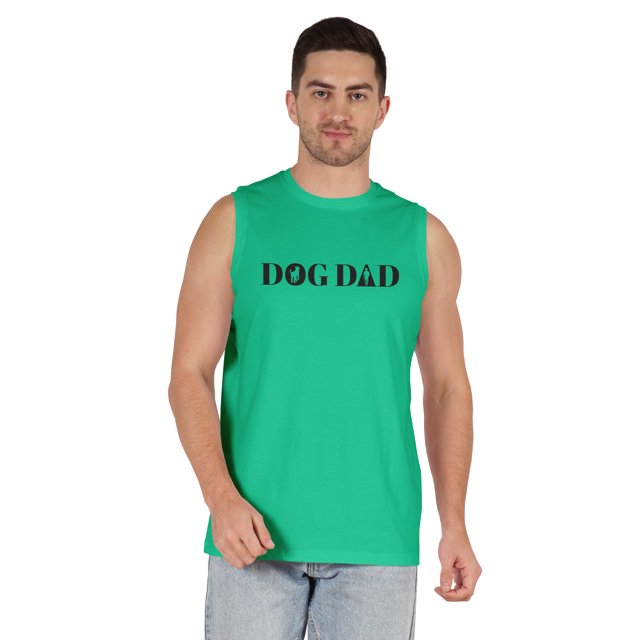 Inkmeso T-Shirt pour Homme « Dog Dad » Graphique pour le Père de Chien T-Shirt pour Amateur de Chiens Parent
