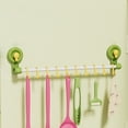 thumbnail image 4 of YIMWNYI Suction Cup Hook Rack, Towel Storage Rack, Punch-Free Bathroom Organizer, Kitchen Pole with Hooks, Waterproof and Heavy Duty Towel Holder, Space-Saving Bathroom Accessory, 4 of 6
