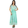 thumbnail image 1 of Bimba Robe Longue Maxi Décontractée pour Femmes à Épaules Dénudées avec Taille à Cordon Boho Chic Vêtements d'Été, 1 of 9