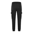 thumbnail image 4 of AherBiu Sweatpants For Men Fleece Lined Drawstring Elastic Waisted Joggers With Multi Pockets Outdoor Gym Workout Cargo Pants, 4 of 6