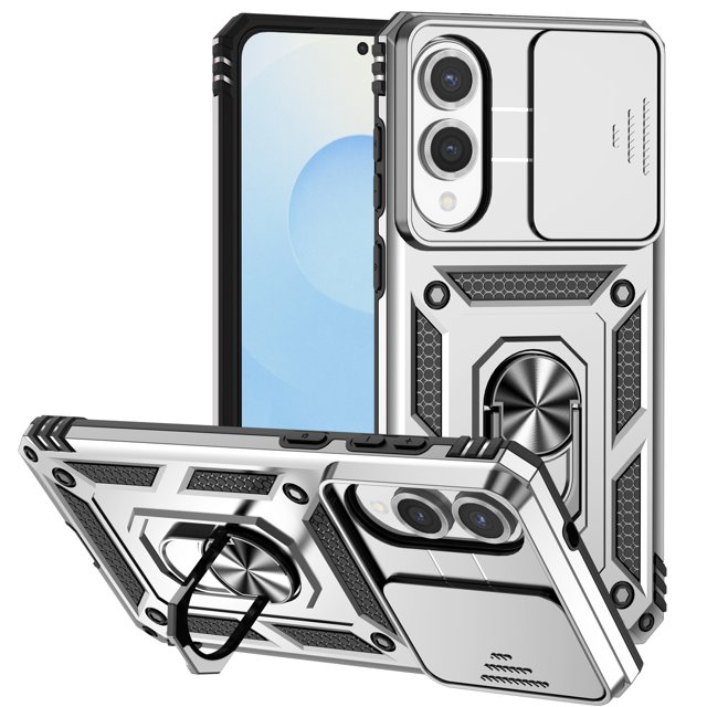 TYJKeJi Case with Stander Holder Kickstand Drop Resistant Shockproof Case For Samsung Galaxy S25 Edge
