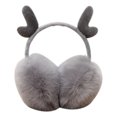thumbnail image 1 of Maoww Cache-Oreilles Chauds pour Femmes et Filles, Mignons, en Peluche, Élastiques, pour l'Extérieur en Hiver, Cache-Oreilles à Rabats, Chauffe-Oreilles Confortables, 1 of 7