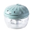 thumbnail image 3 of Manual Food Processor Mini Pull String for Veggies  Ginger  Fruits  Nuts  Herbs  etc  Blue Medium, 3 of 7