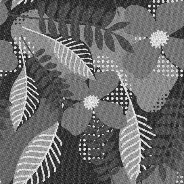 Ahgly Company Tapis d'Intérieur Lavable à la Machine, Carré, Transitionnel, Noir, Tapis de Zone, 8 Pieds Carré