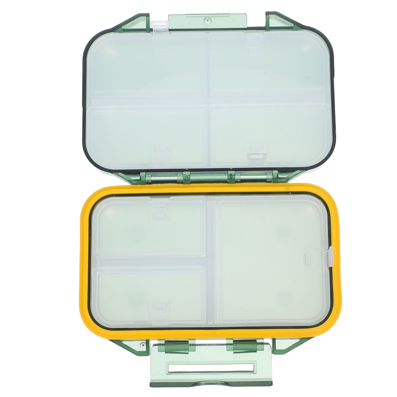 HONITANO Weekly Pill Organizer with Seven Compartments and Clear Design for Portable Green Travel Storage