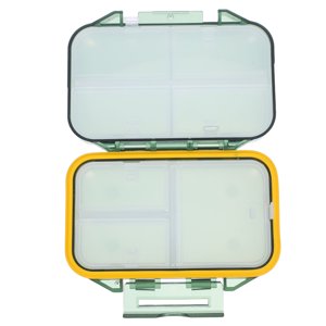 HONITANO Weekly Pill Organizer with Seven Compartments and Clear Design for Portable Green Travel Storage