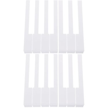 EIGTHTAIL 4 Pcs Piano Keys Musical Instruments Keyboard Replacement White Plastic