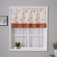thumbnail image 4 of Window Valance Curtain Panels, Short Rod Pocket Light Blocking for Small Kitchen Bathroom Basement, Polyester, Multicolor, 1 Panel (100x60cm), 4 of 6