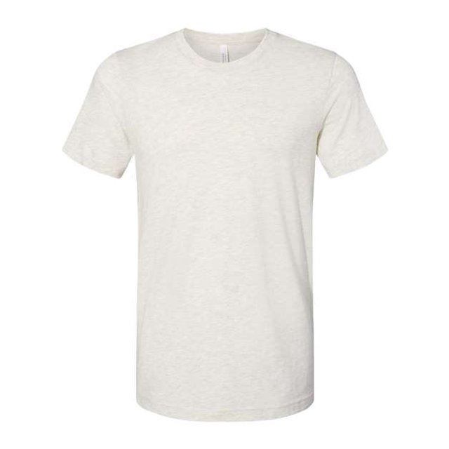 Bella Canvas Mens CVC Jersey Tee, XL, Heather Prism Natural