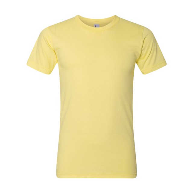 American Apparel Fine Jersey Tee, L, Lemon