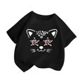 thumbnail image 3 of Xuewenshw T-Shirt Graphique Mignon pour Fille, Col Rond, Manches Courtes, Été, Décontracté, T-Shirt, Banane, Filles, 3 of 5