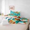 thumbnail image 4 of YST Cartoon Sea Turtle 7-Piece Aqua Animal Comforter Set, Ocean Wildlife King Bedding, 4 of 4