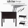 thumbnail image 4 of HOMCOM 39" Modern Lift Top Coffee Table with Hidden Storage Compartment, 4 of 10