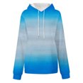 thumbnail image 3 of Meichang Womens Oversized Sweatshirts Drawstring Long Sleeve Casual Pullover Trendy Graident Loose Fit Sweat Shirts Comzy Top with Pocket, 3 of 4