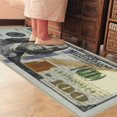 thumbnail image 4 of MesaSe 100 Dollar Bill Non-Slip Area Rug Door Mat One Hundred Dollar Money Bath Mat Home Decor Carpet Runner, 4 of 9