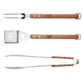 thumbnail image 1 of Tramontina Churrasco Ensemble d'Outils de BBQ en Acier Inoxydable de 3 Pcs avec Poignées en Bois de Jatoba, Comprend Spatule, Pinces et Fourchette, 1 of 6