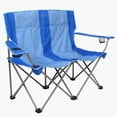thumbnail image 1 of Kamp-Rite Portable 2 Person Folding Outdoor Camp Lawn Beach Chair, Blue, 1 of 5