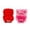 Rouge & Rose Ensemble, variante sur Fugglers Monstres Drôles et Laids Love Fuggler Poupée en Peluche, Cadeaux Surprise de la Saint-Valentin pour Enfants Adultes (Love Fugg - Rouge)