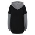 thumbnail image 5 of Women‘s Colorblock Loose Fit Hooded Zipper Long Sleeve Sweatshirt, 5 of 5