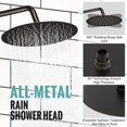 thumbnail image 4 of SR SUN RISE Shower Faucet - 12 Inch Multifunctional High Pressure Shower Head System with Handheld Shower Head Fixtures - Valve Included - Oil Rubbed Bronze, 4 of 5