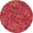 thumbnail image 1 of Ahgly Company Machine Washable Indoor Round Transitional Red Area Rugs, 3' Round, 1 of 7