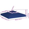 thumbnail image 4 of vidaXL Gazebo Cover Canopy Replacement 310 g / m² Dark Blue 3 x 3 m, 4 of 4